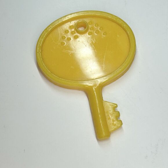 VTG MCDONALDS Fisher Price Play Food Electronic Cash Register Yellow KEY ONLY - Picture 4 of 4